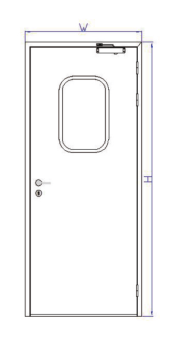 60不銹鋼凈化包邊門